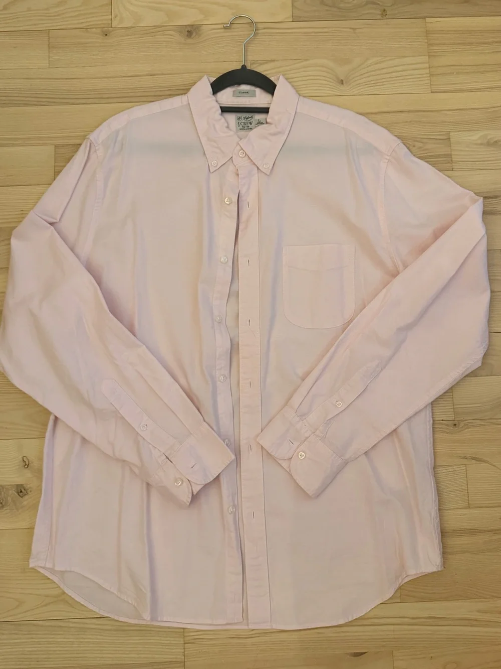 J. Crew Light Pink Men's Button-Down Oxford Shirt